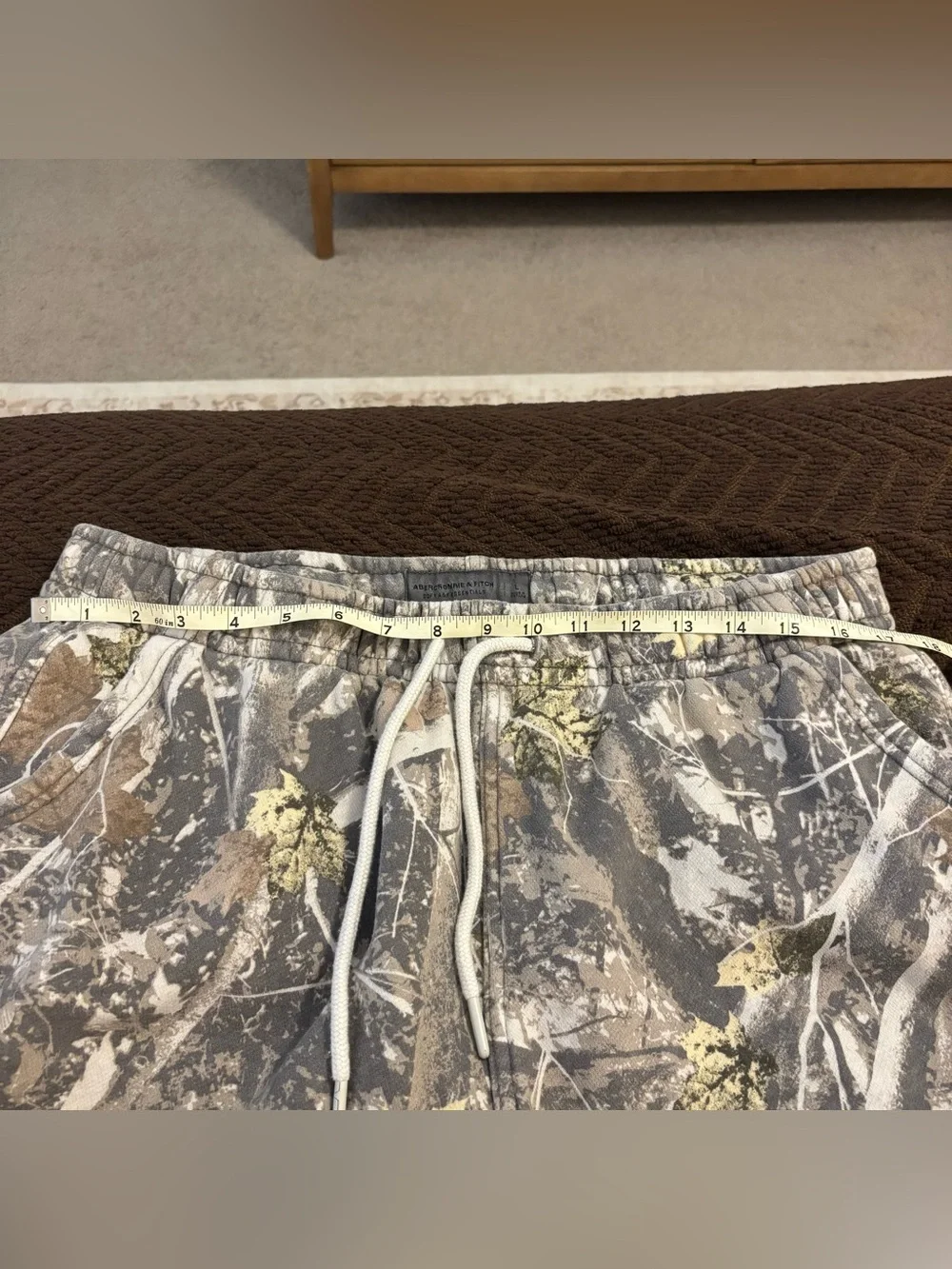 Abercrombie & Fitch Men's Camouflage Athletic Shorts - Gray, Brown, Tan